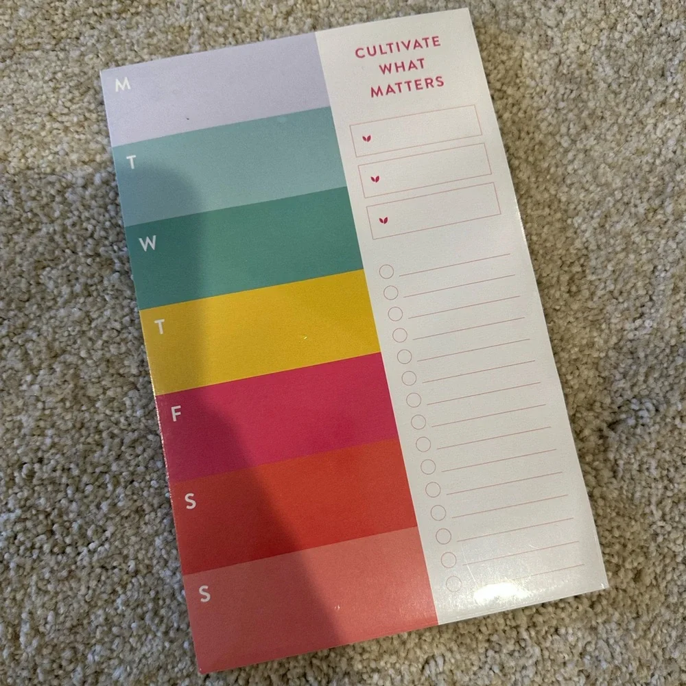 Cultivate What Matters Weekly Notepad 8.5 x 5.5